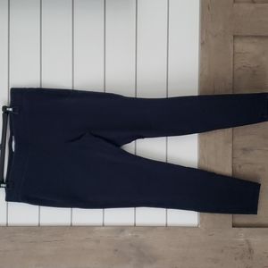 Old Navy houndstooth navy blue/black small print. Soft, thicker, stretchy fabric